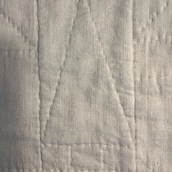 Hand Stitched Homemade Folk Art Patchwork Quilted Wall Hanging or Table Runner - Picture 15 of 15